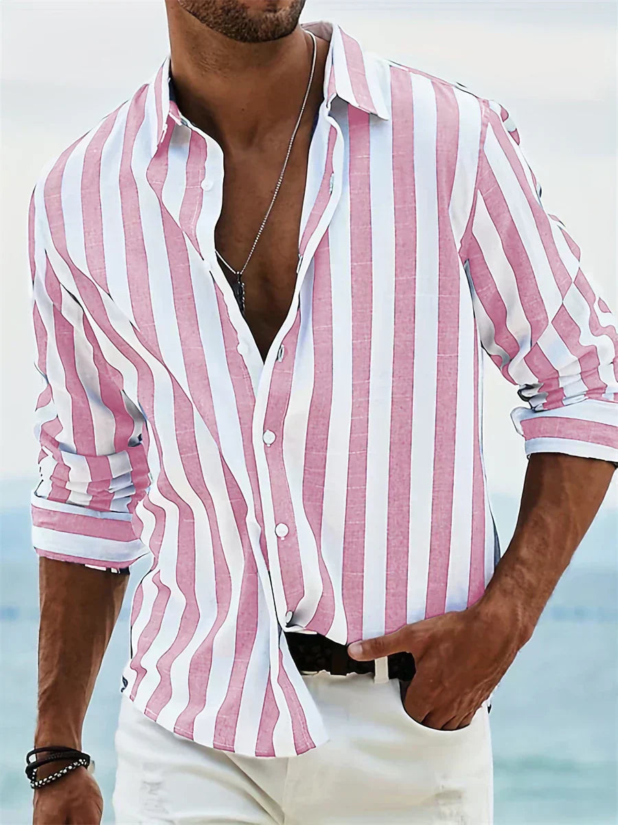 Mateo| Camisa de verano elegante rayada
