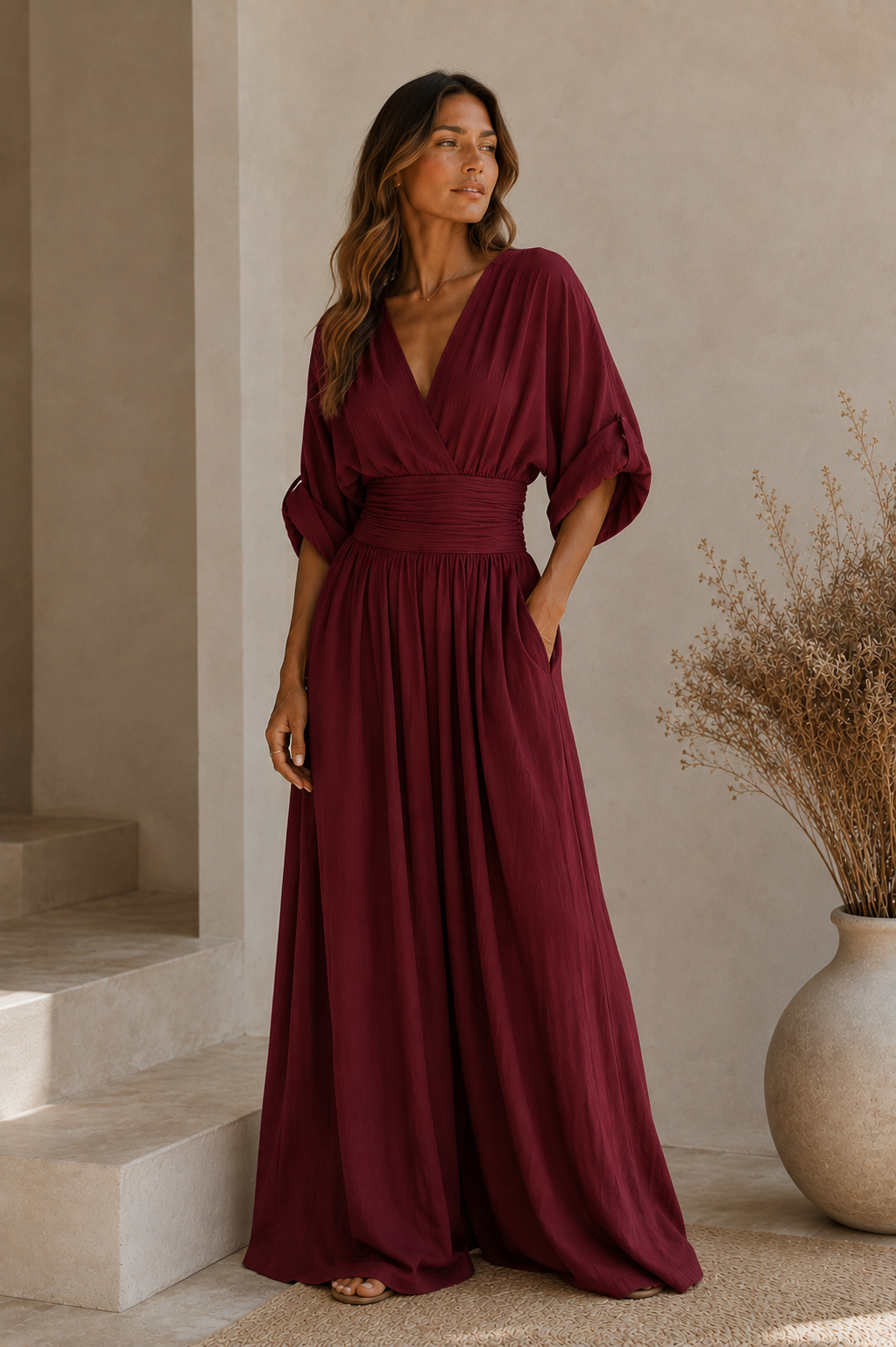 Alba | Conjunto elegante de pierna ancha