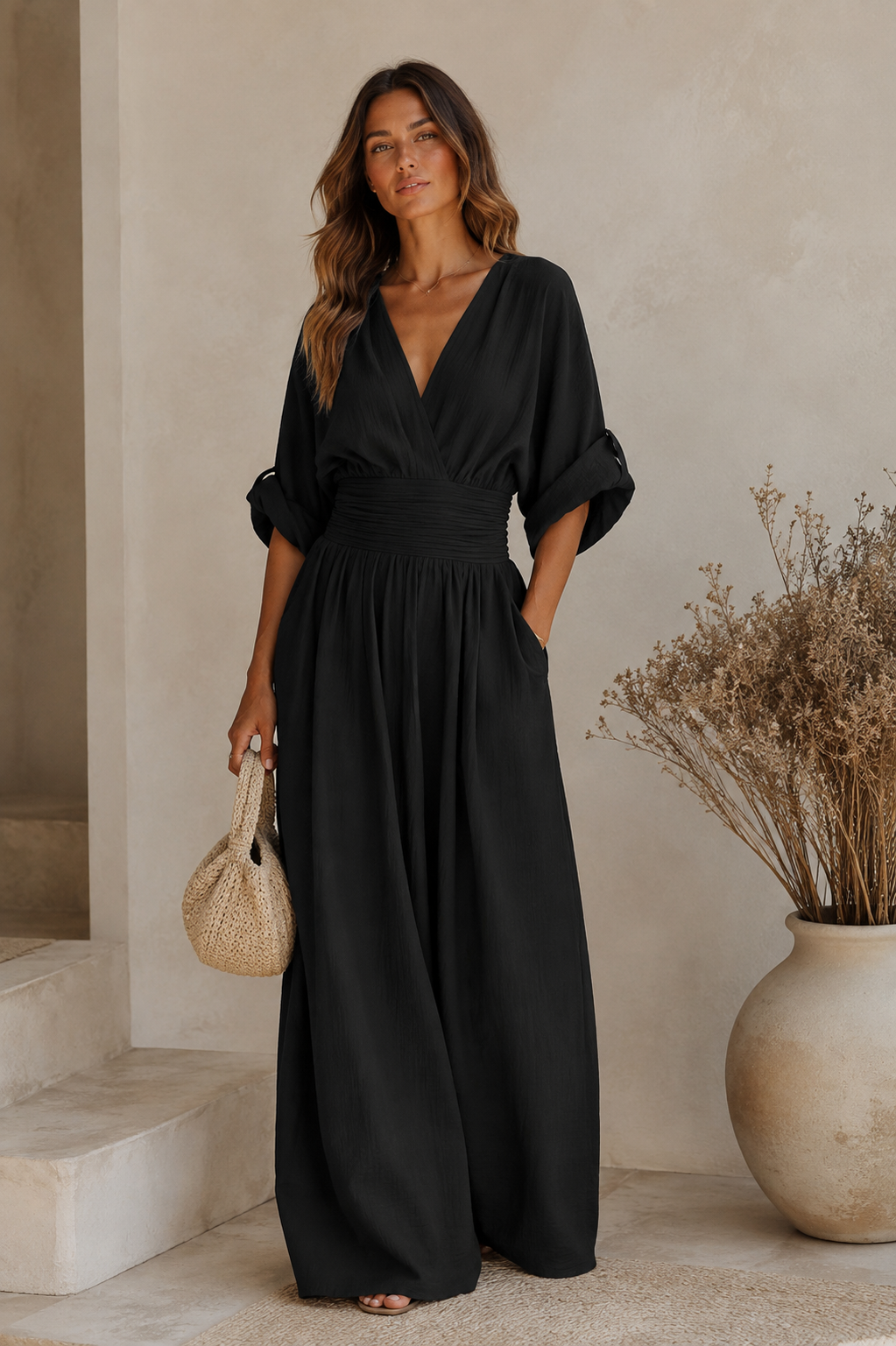 Alba | Conjunto elegante de pierna ancha