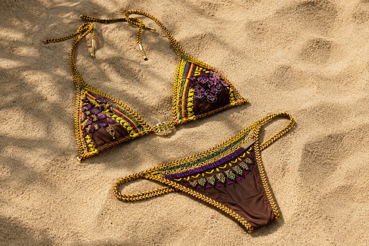 Zanzíbar - Bikini triángulo estampado étnico