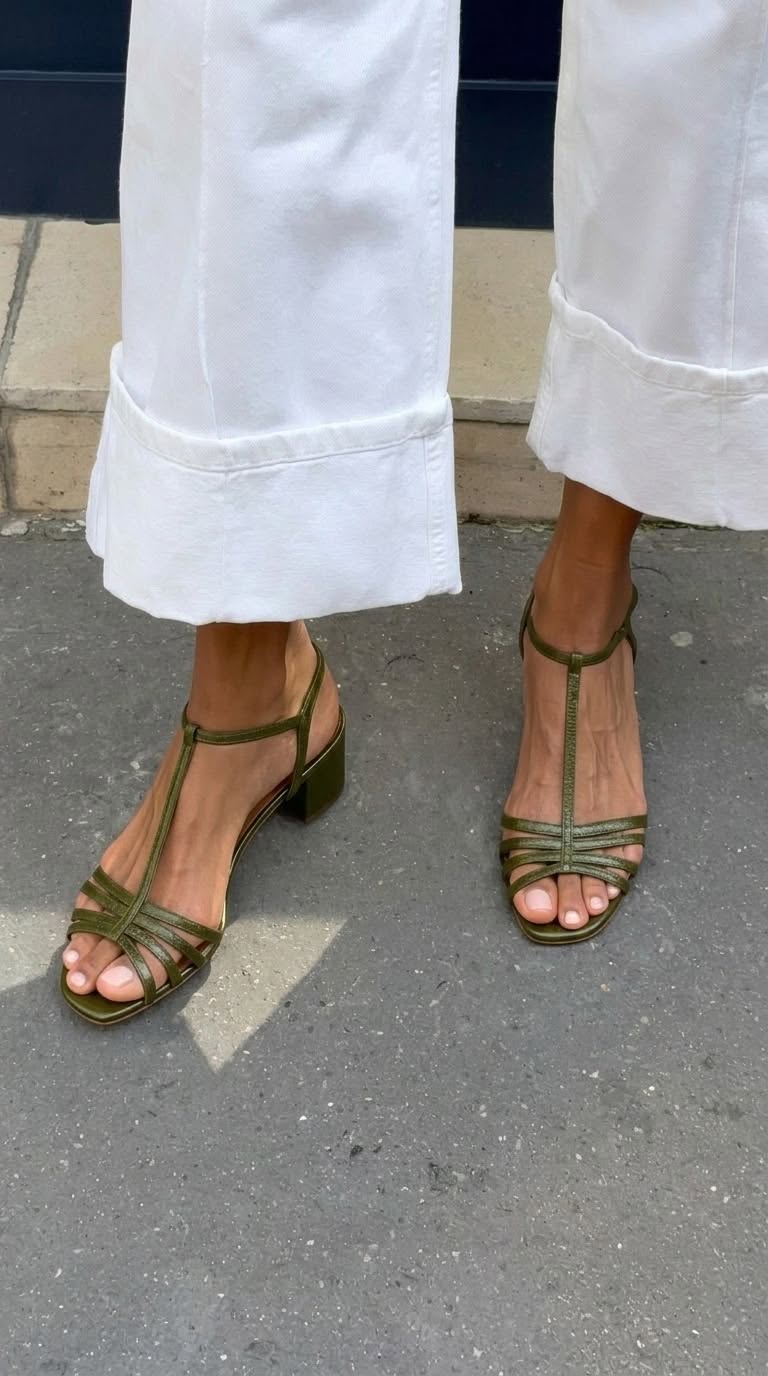 Aurélie| Sandalias doradas  elegancia para el día a día