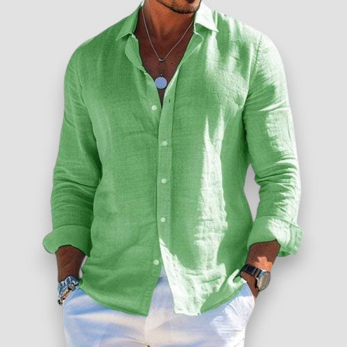 Olivier | Camisa manga larga en Lino