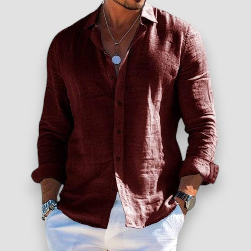 Olivier | Camisa manga larga en Lino